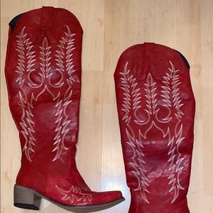 Red Cowboy Boots